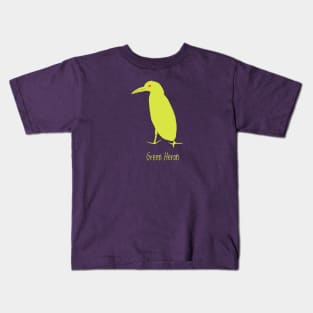 Green Heron Kids T-Shirt